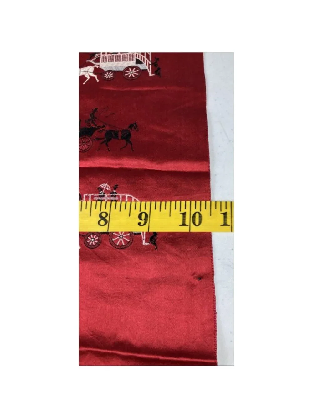 Vintage 40s 50s  Men’s Horse Carriage Dress Scarf Opera